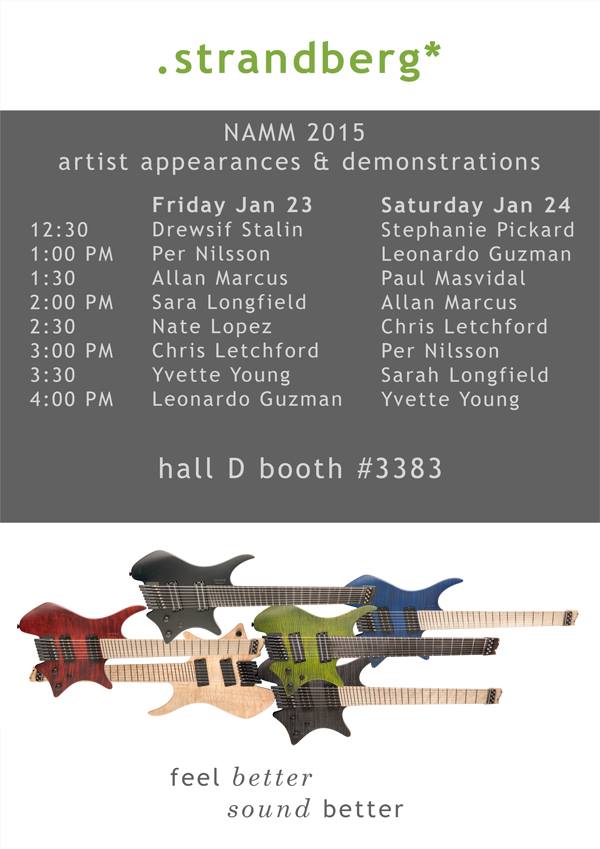 Strandberg Schedule