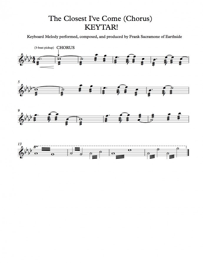 Closest Keytar - Full Score