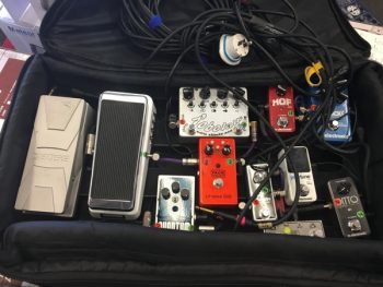 Guthrie's recovered pedalboard.