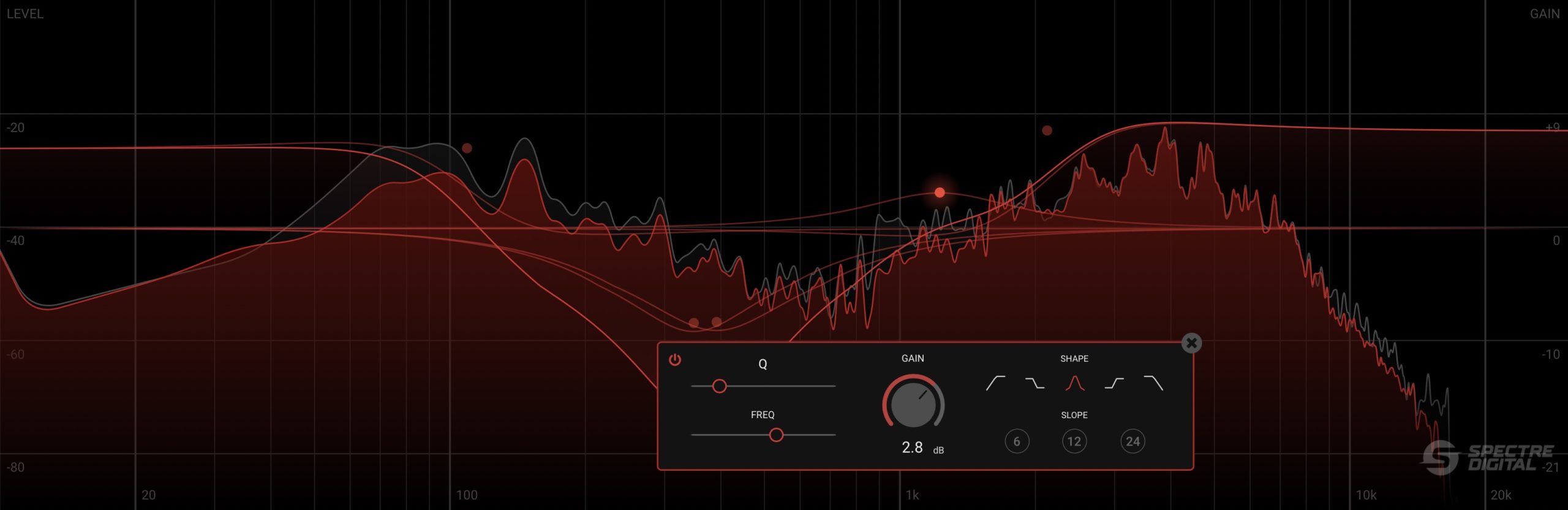 Element Bass EQ section