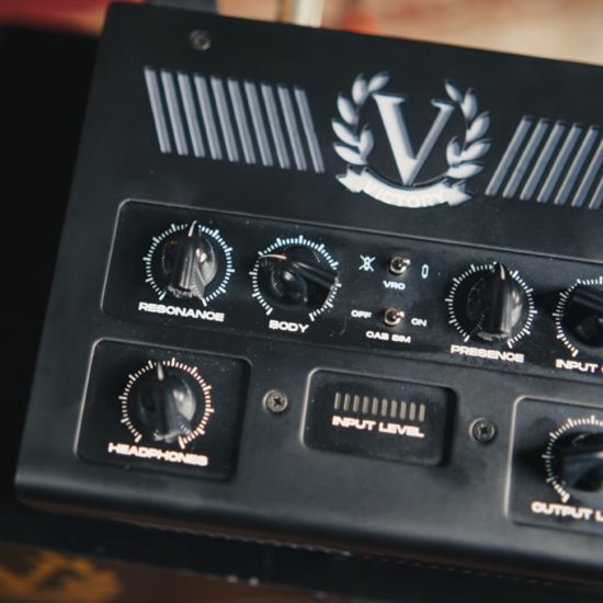 Victory PowerValve 200 valve power amp with resonance, body, presence, and gain controls.
