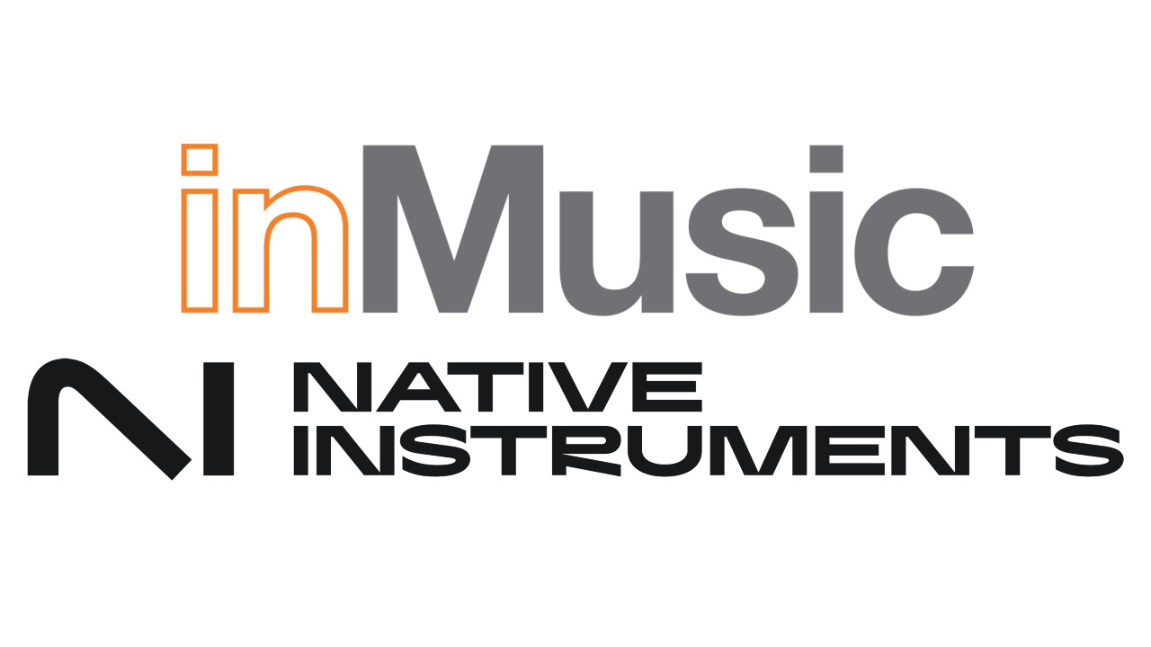 Native Instruments and inMusic logos displayed together on a light gray background, representing the acquisition of Native Instruments by inMusic.