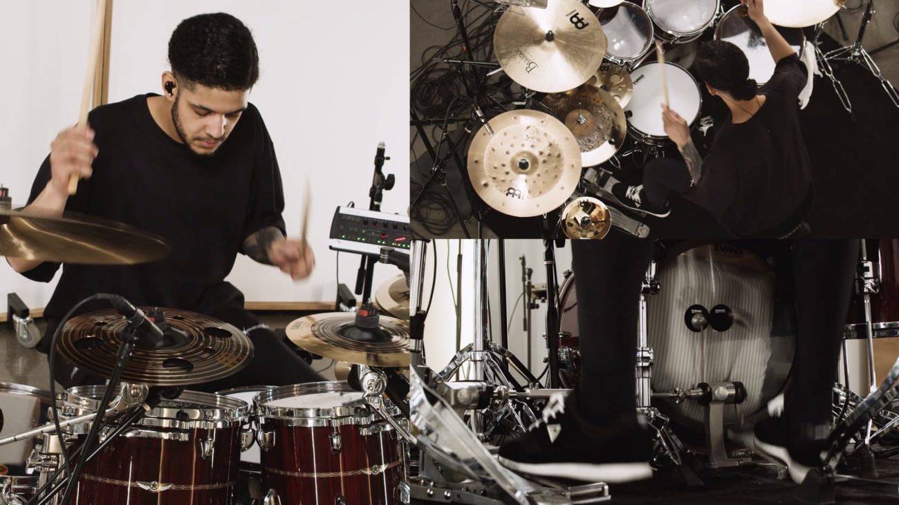 A photo of AngelMaker drummer Steven Sanchez