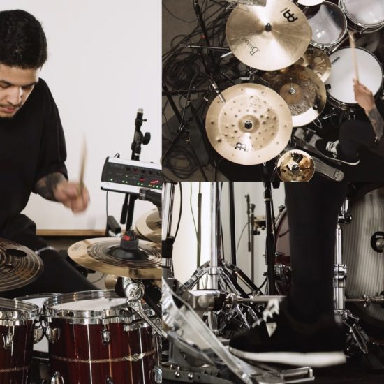 A photo of AngelMaker drummer Steven Sanchez