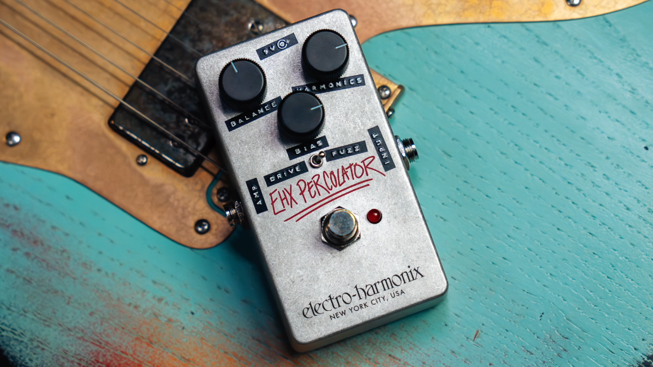 A photo of the Electro-Harmonix EHX Percolator Harmonic Saturator Pedal