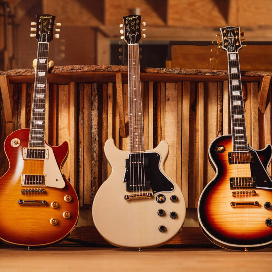 A photo of the Epiphone Inspired by Gibson Custom line