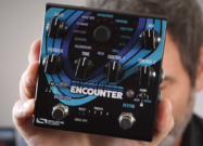 A photo of the Source Auido Encounter Ambient Delay+Reverb Helix Delay pedal