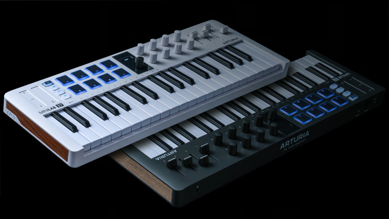 A photo of the Arturia MiniLab 37