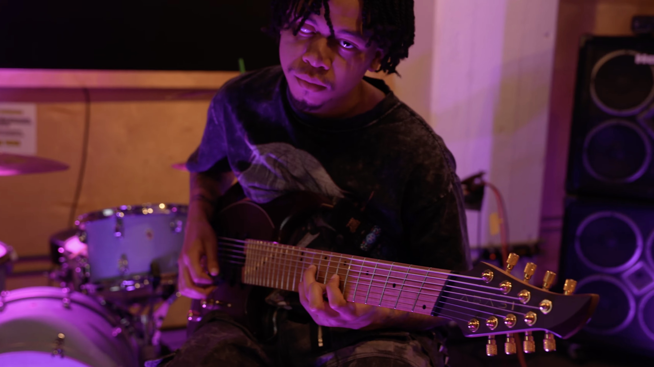 A photo of Dante Swan demoing the new Positive Grid Reactor