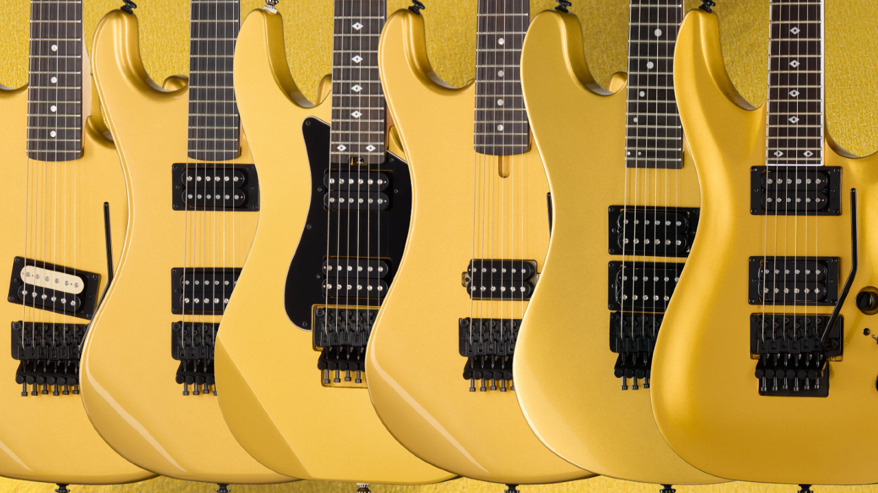 A photo of the Kramer 50th Anniversary lineup.