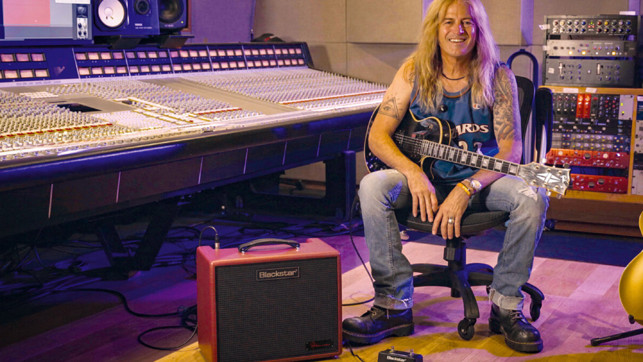 A photo of the Doug Aldrich Blackstar DA5 Ruby
