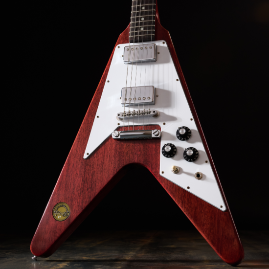A photo of the Gibson 1971 Flying V Medallion Reissue