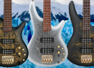 A group photo of the Ibanez SR Standard basses