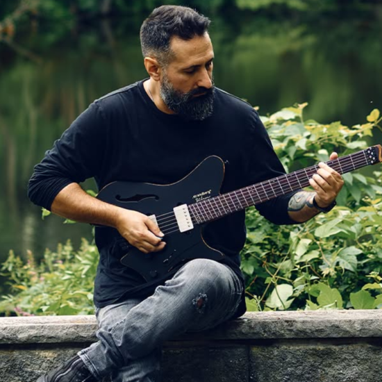 A photo of Jake Bowen playing A Strandberg