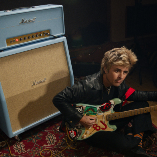 A photo of Green Day frontman Billie Joe Armstrong with the new 1959BJA