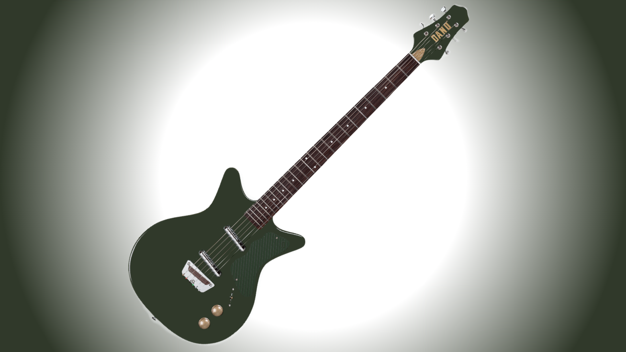A photo of the Danelectro Dan O Cool Baritone Electric Guitar