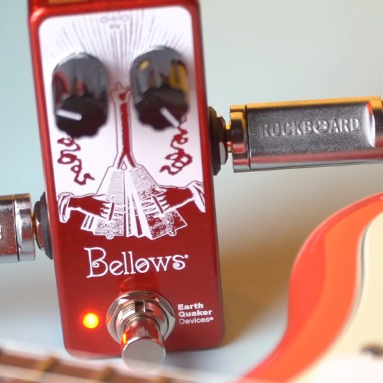 A photo of the Earthquaker Devices Bellows Fuzz Driver pedal
