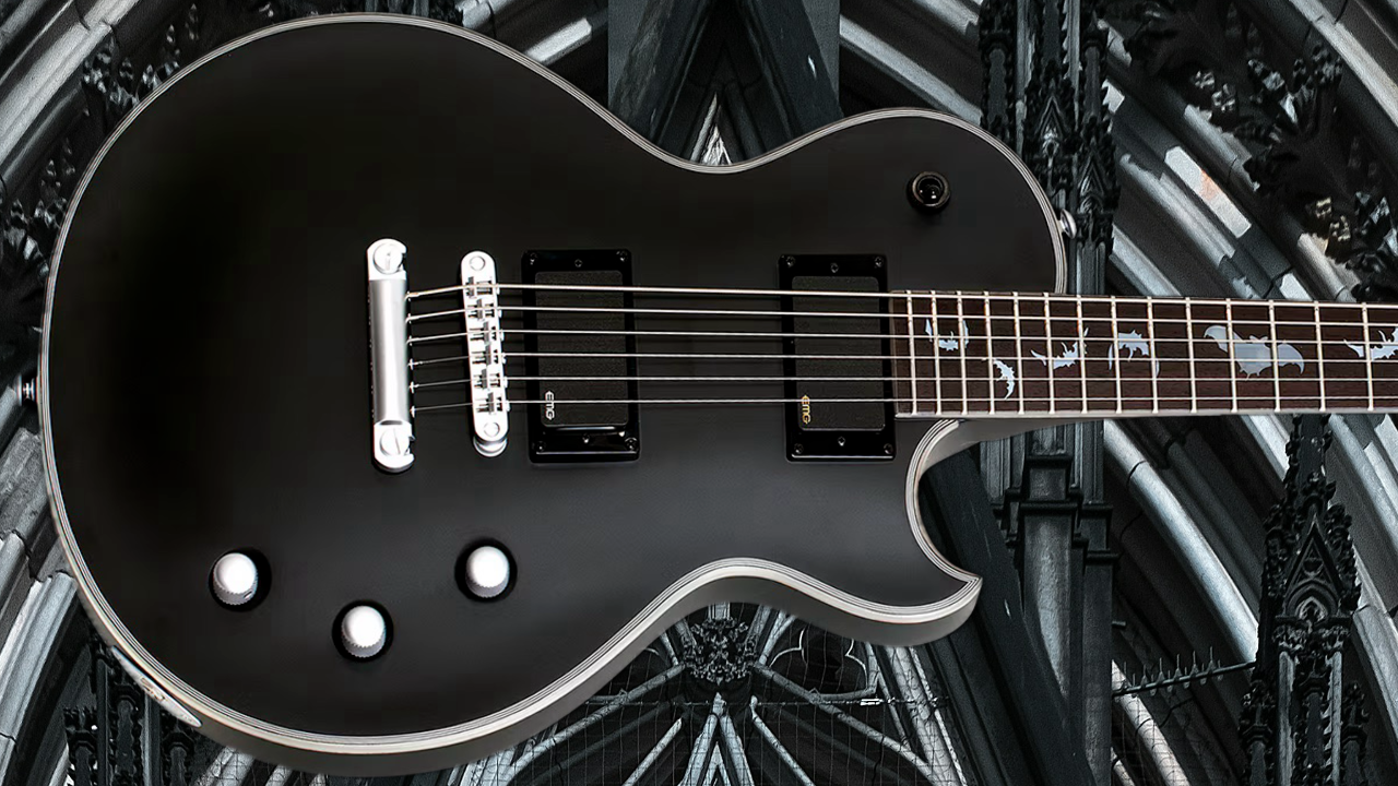 A photo of the Schecter Solo-II Damien Platinum