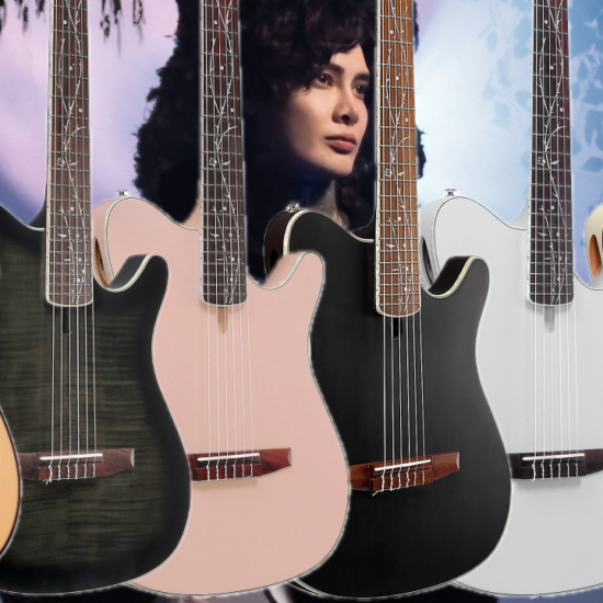 A photo of the new Tim Henson signature models in new colorways