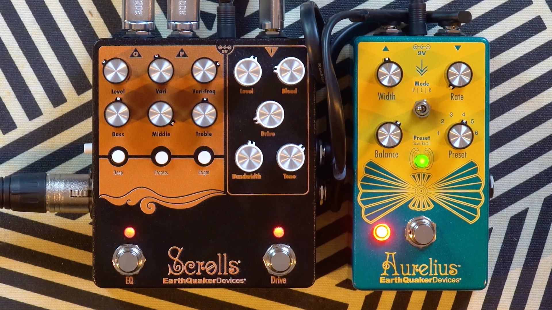 A photo of the EarthQuaker Devices Scrolls pedal