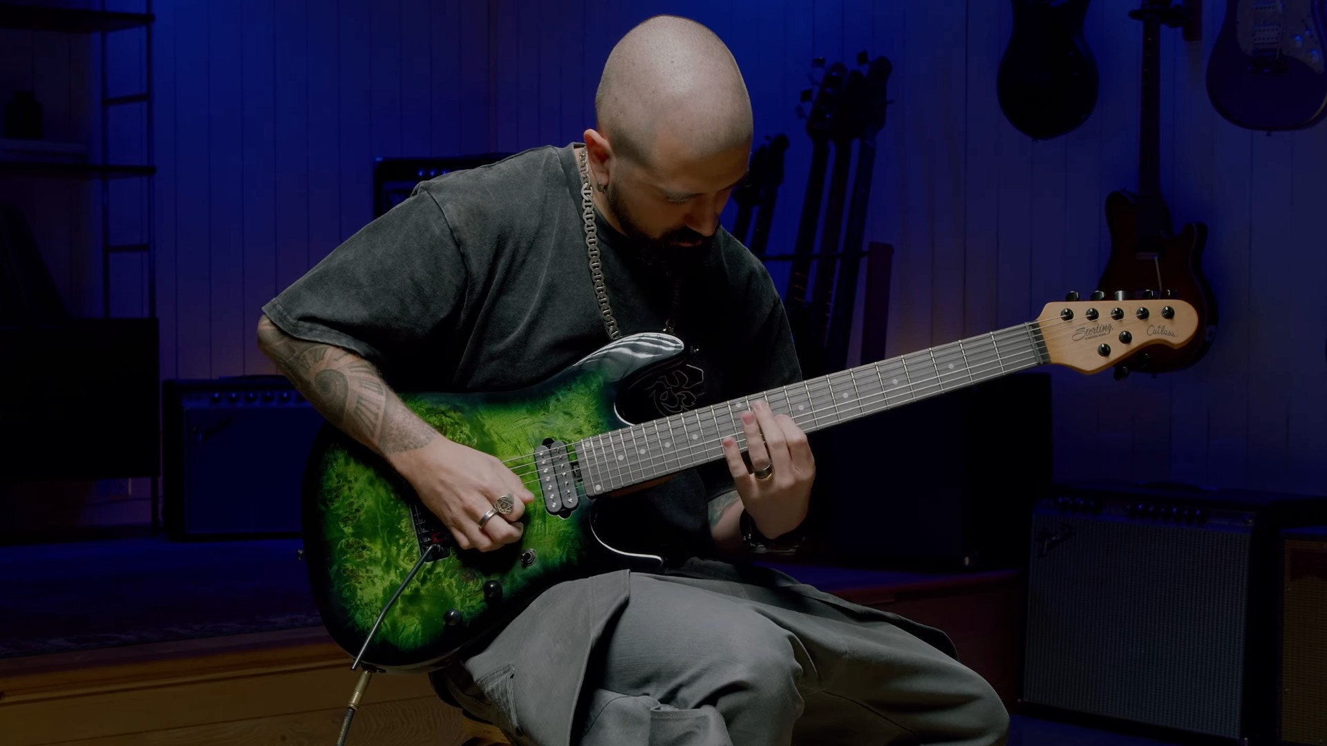 A photo of Ben Lechuga demoing the Richardson 7 in Kokiri Forest