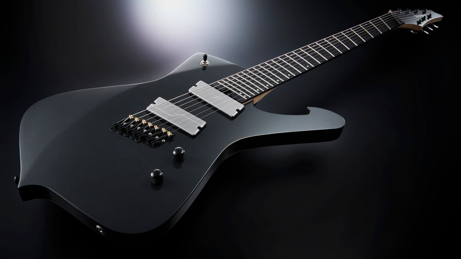 A photo of the Ibanez Axe Design Lab Iceman 7-string