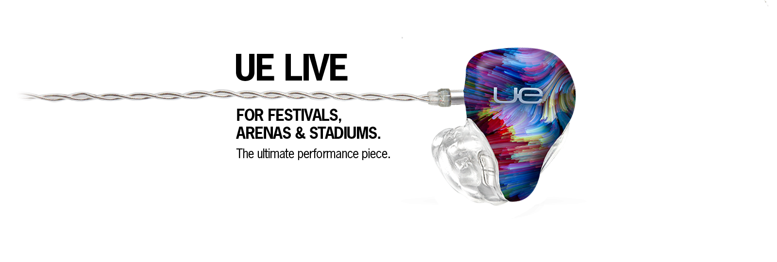 Ultimate Ears UE LIVE custom in-ear monitor banner